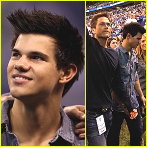 Taylor Lautner Cheers on The Colts