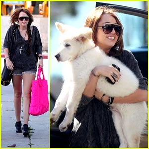 Miley Cyrus & Mate Head to the Studio