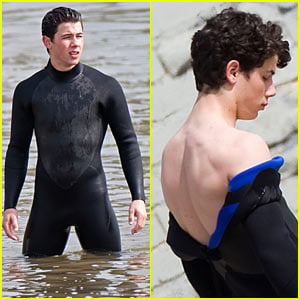 Nick Jonas Washes Up in Malibu