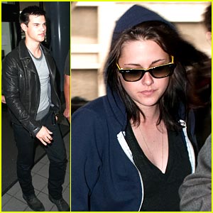 Kristen Stewart & Taylor Lautner: Leavin' LAX