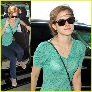 Emma Watson: On The Go in Green