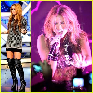 Miley Cyrus is Thigh High Boot Beautiful