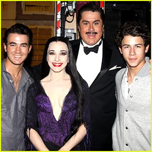The Jonas Brothers Visit The Addams Family