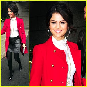 Selena Gomez Paints London Red
