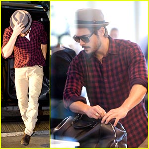 Zac Efron Departs For Deauville