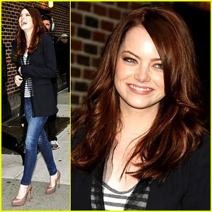 Emma Stone Does Late Night with Letterman