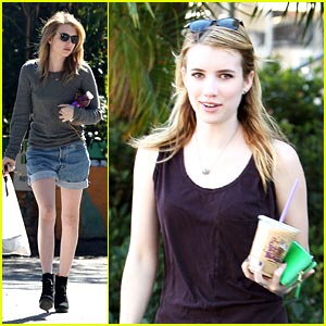 Emma Roberts is a Coffee Queen