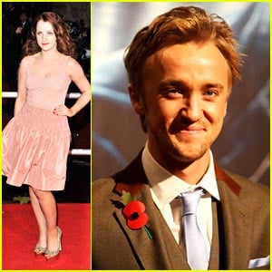 Tom Felton & Evanna Lynch: Harry Potter Premiere Pair