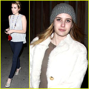 Emma Roberts Gets Take Out from Nobu