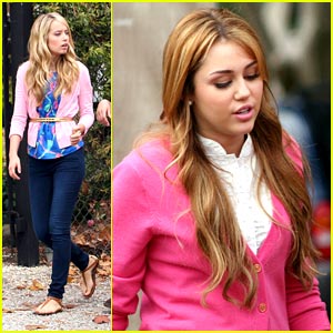 Miley Cyrus & Megan Park: Pink Ladies