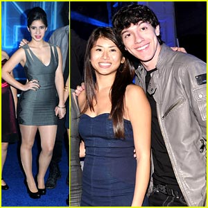 Yin Chang & Janelle Ortiz: Tron Premiere with Prom Cast!