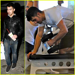Joe Jonas Hits The Gym for 2011