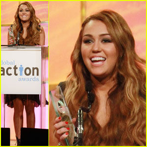 Miley Cyrus: Global Action Award Recipient!