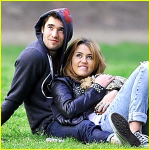 Miley Cyrus & Joshua Bowman: Park Pair
