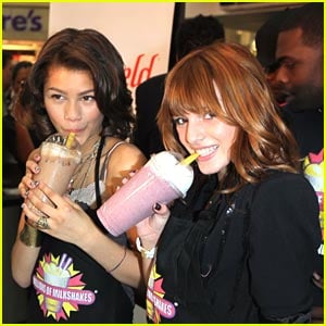 Zendaya & Bella Thorne 'Shake Up' Millions of Milkshakes
