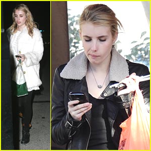 Emma Roberts Takes Out Tacos