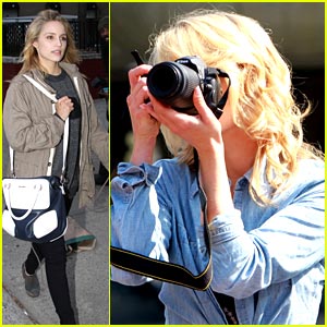 Dianna Agron: Central Park Picture Taker