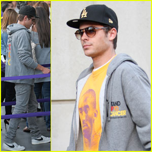 Zac Efron 'Stands Up' for the Lakers