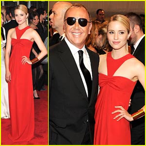 Dianna Agron: MET Ball 2011 with Michael Kors