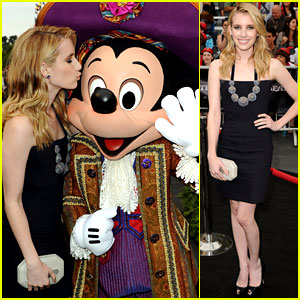 Emma Roberts: 'Pirates' Premiere with Mickey!
