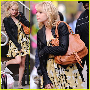 Emma Stone: Filming 'Spider-Man' in NYC!