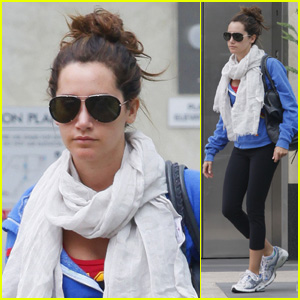 Ashley Tisdale: Blue Hoodie Beauty