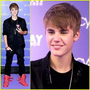 Justin Bieber Launches 'Someday' at Macy's