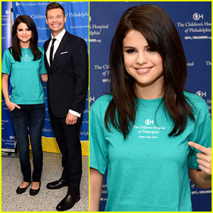 Selena Gomez Launches 'The Voice' at Children's Hospital