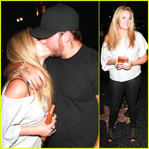 Tiffany Thornton Gets Kisses From Chris