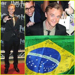 Tom Felton: Holding The Heartthrob Flag in Brazil!