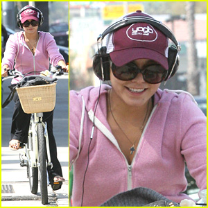 Vanessa Hudgens: Pink Bike Beauty