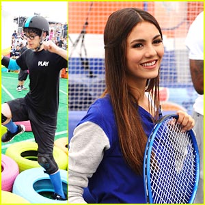 Victoria Justice: Obstacle Course in DC with Matt Bennett