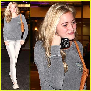 AJ Michalka Goes To The Movies