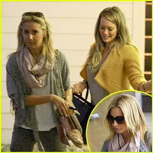 Ashley Tisdale: Nail Salon with Hilary Duff!