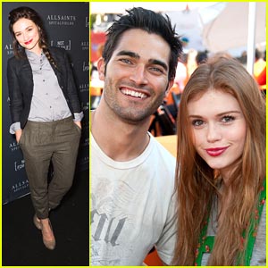 Crystal Reed & Holland Roden: AllSaints Tee Launch Party