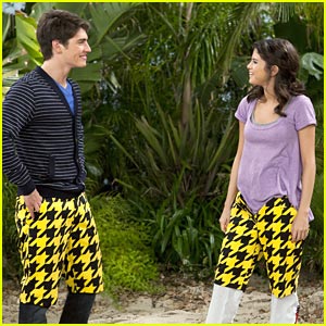 Selena Gomez & Gregg Sulkin: Checkered Pants Pair