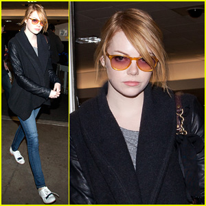 Emma Stone Leaves LAX With Andrew Garfield