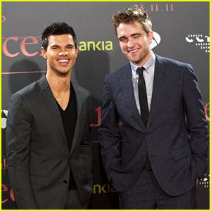 Robert Pattinson & Taylor Lautner: 'Breaking Dawn' in Barcelona