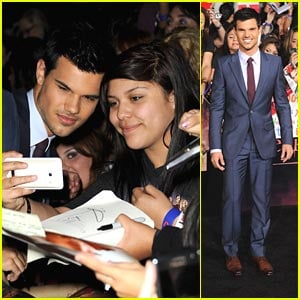 Taylor Lautner: 'Breaking Dawn' Premiere!