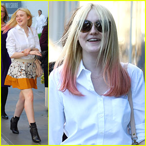 Dakota Fanning: Pink Hair Pretty