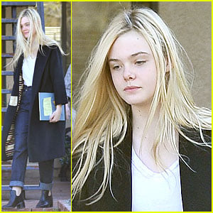 Elle Fanning: Science Study Session