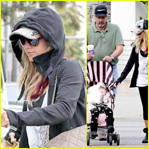 Ashley Tisdale: Coffee Bean with Dad Mike & Mikayla!