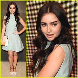 Lily Collins: Marni for H&M Launch Party