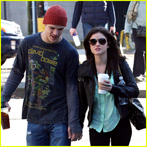 Lucy Hale: Holding Hands with Chris Zylka!