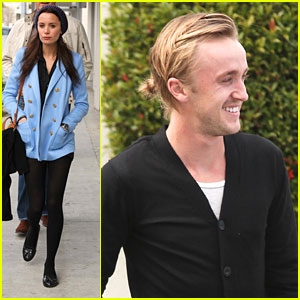 Tom Felton & Jade Olivia: Beverly Hills Lunch
