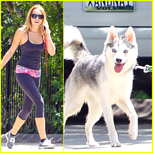 Miley Cyrus' Sunday Walk With Floyd