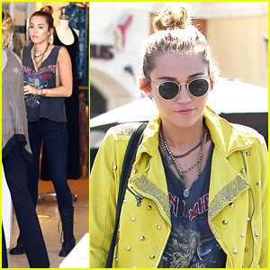 Miley Cyrus: Shopping at 'Theodore' with Mom Tish