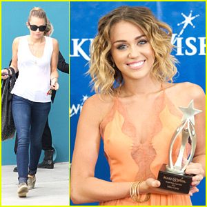 Miley Cyrus: World Wish Day Star Award Recipient!