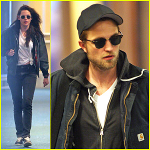 Robert Pattinson & Kristen Stewart Arrive For 'Breaking Dawn Part 2' Re-Shoots