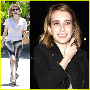 Emma Roberts: Stripes & Smiles